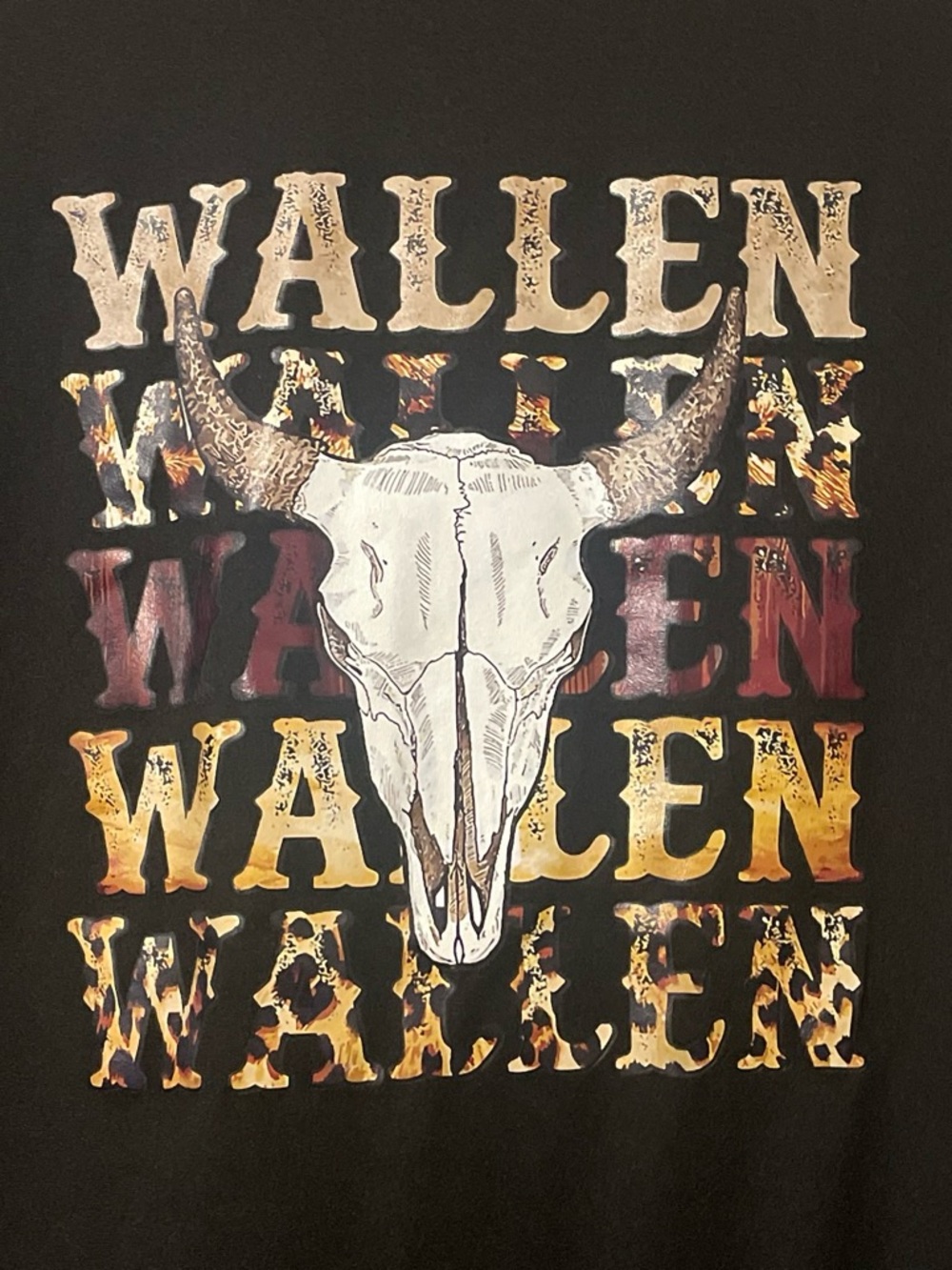 Morgan Wallen Skull Graphic Short Sleeve Tee - Black